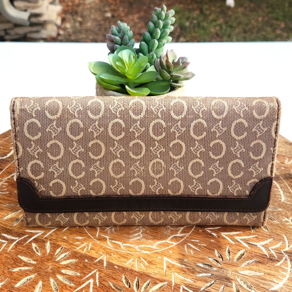 Celine Canvas Long Snap Wallet